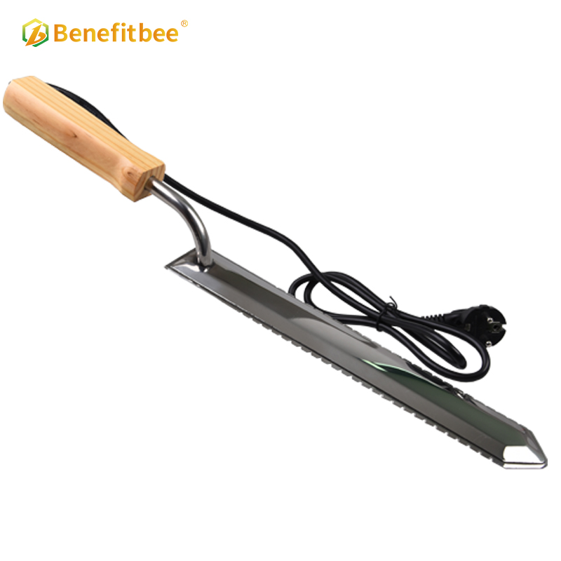 Cuchillo destapador eléctrico de acero inoxidable para apicultura Benefitbee K21