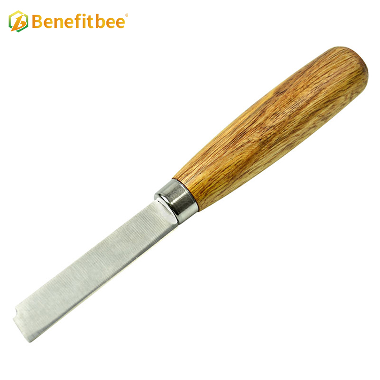 Herramientas de apicultura para destapar miel, cuchillo corto con marco de acero inoxidable, cuchillo limpio