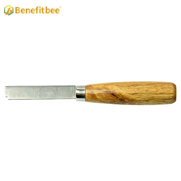 Herramientas de apicultura para destapar miel, cuchillo corto con marco de acero inoxidable, cuchillo limpio