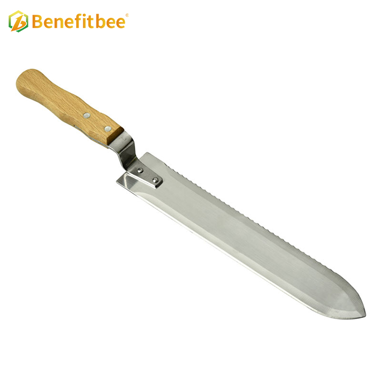 Wholesale beekeeping tool wood handle honey bee extractor uncapping knife