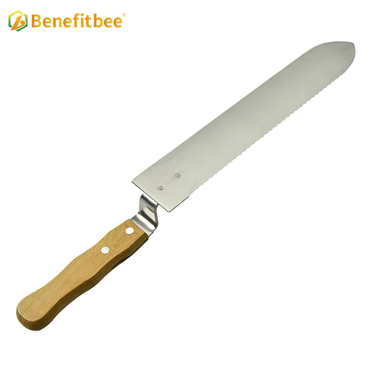 Wholesale beekeeping tool wood handle honey bee extractor uncapping knife