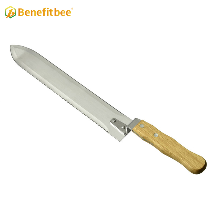 Wholesale beekeeping tool wood handle honey bee extractor uncapping knife