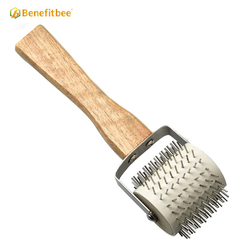 Wholesale good price beekeeping tool Stainless Steel honey scraper for beekeeper use uncapping knife roller