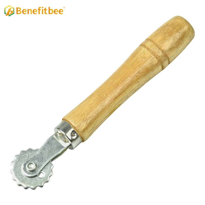 Beekeeping tools short wheel gear wooden handle economy wire embedder