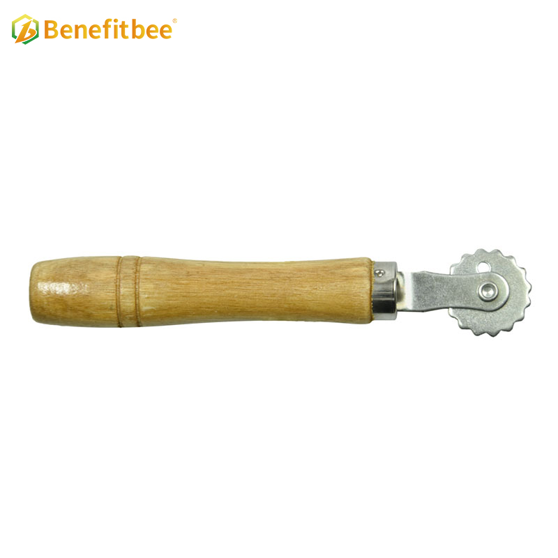 Beekeeping tools short wheel gear wooden handle economy wire embedder