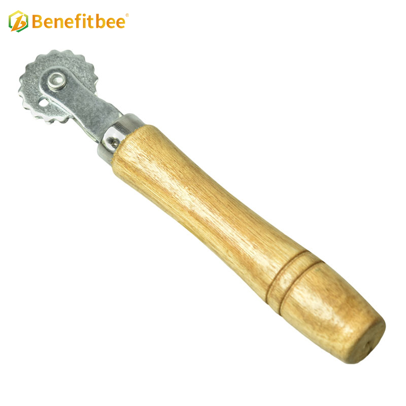 Beekeeping tools short wheel gear wooden handle economy wire embedder