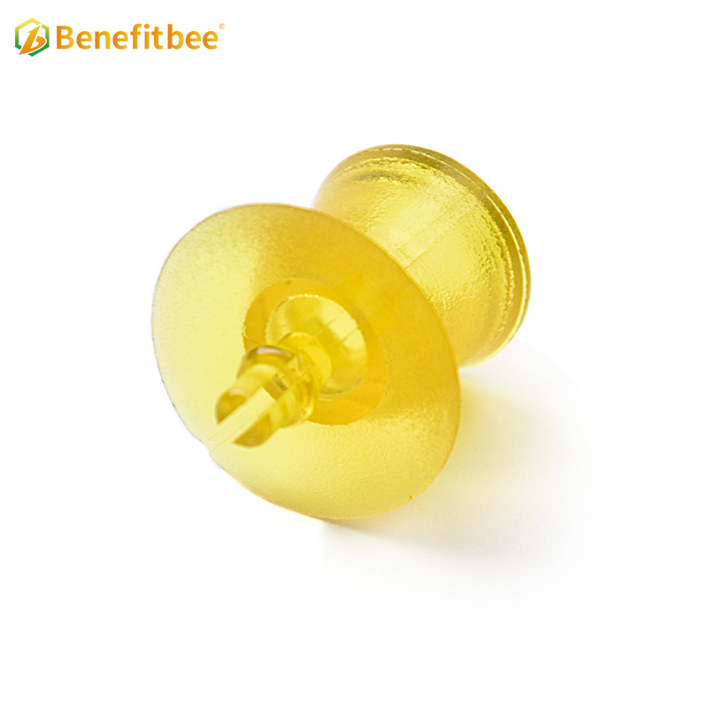 Plastic Extra-large Queen Base Mount Cell Cup Yellow Plastic Whoselas Beekeeping Tools Benefitbee QB04-6