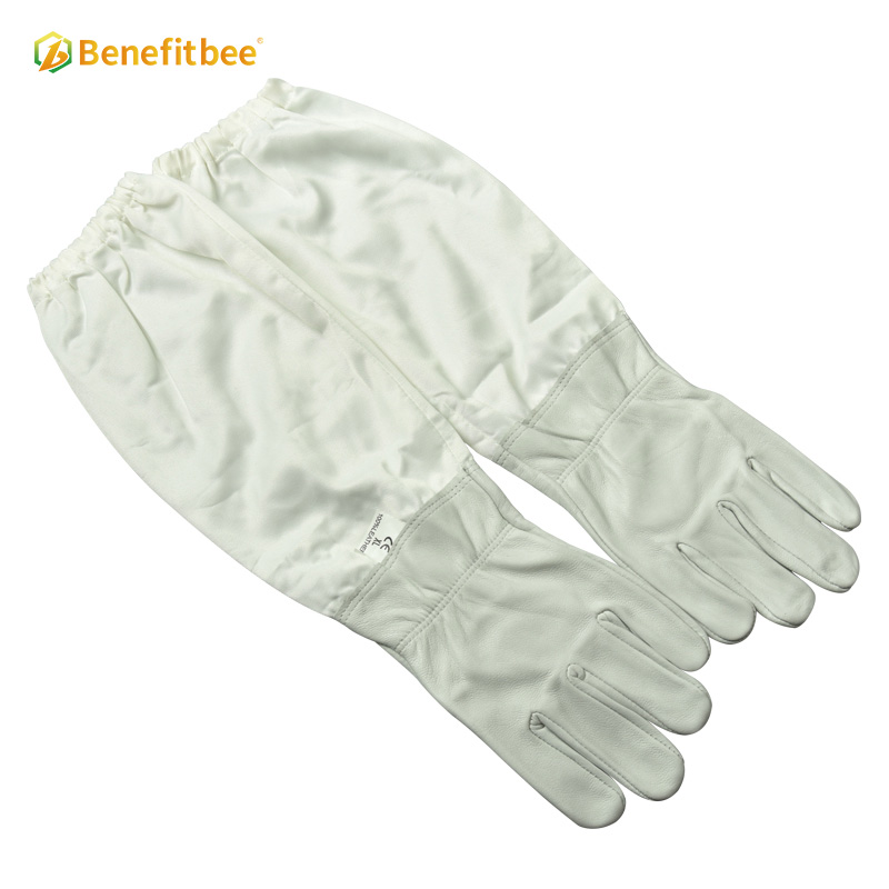 Manufacture Customized Canvas Beekeeper Use Sting Proof Best Beekeeping Gloves For Beekeeping Equitment