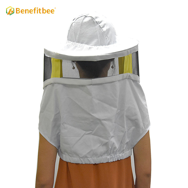 White Square Breathable Screen Cloth Protective Hat For Beekeeping Supplies