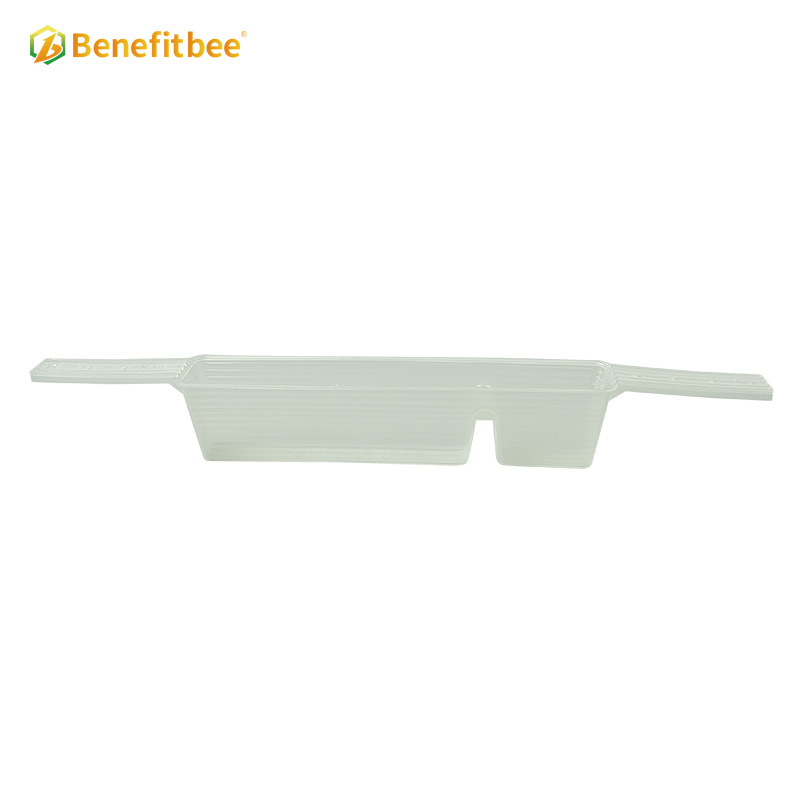 Beehive inside plastic bee feeder for beekeeping