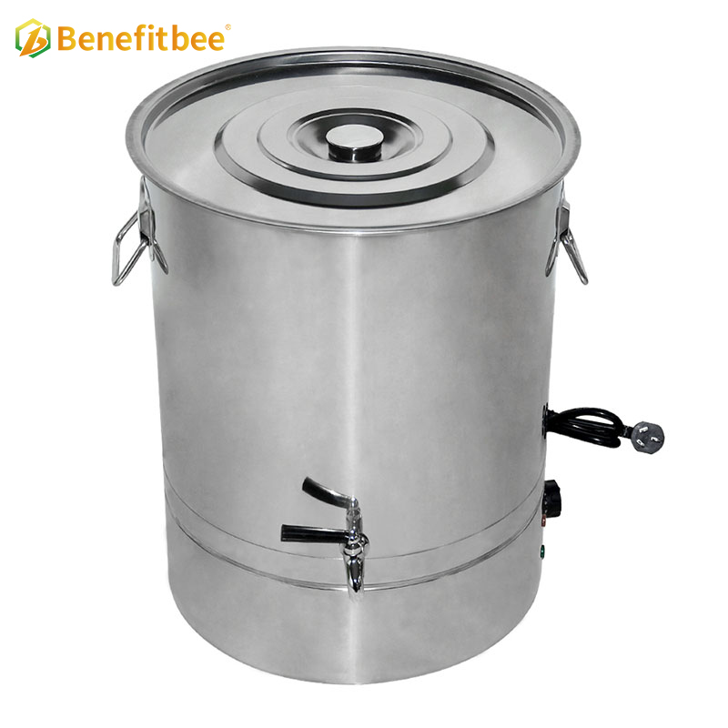 Tanque de miel con calentamiento eléctrico, volumen efectivo, tanque de acero inoxidable 304 para proceso de miel Benefitbee TW70-A