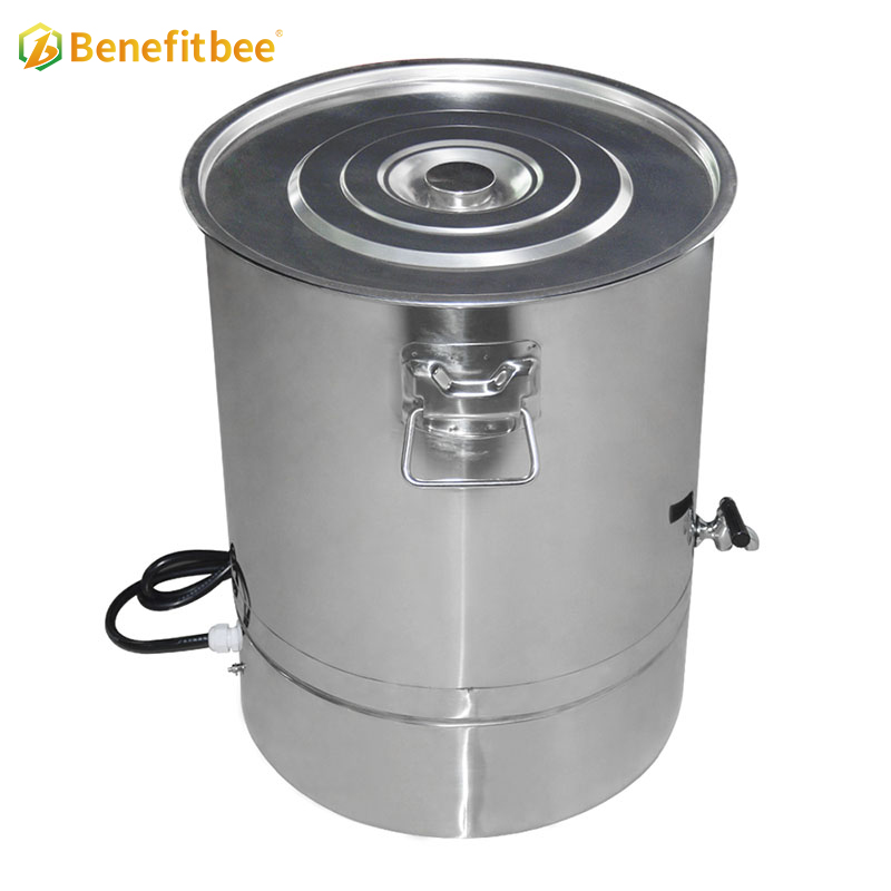 Tanque de miel con calentamiento eléctrico, volumen efectivo, tanque de acero inoxidable 304 para proceso de miel Benefitbee TW70-A