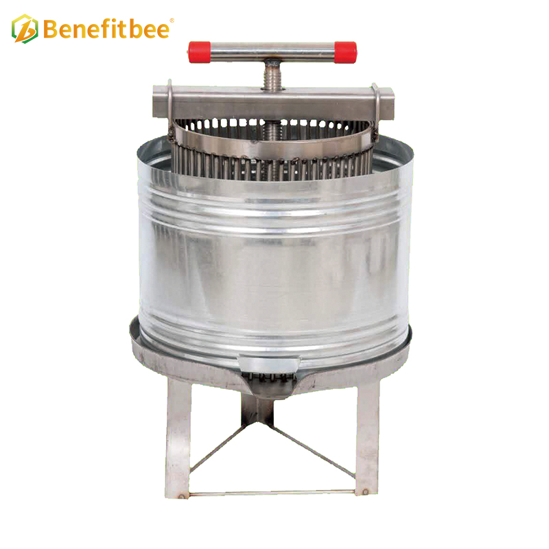 Benefitbee Beekeeping Machine SUS201 Honey Beewax Press With Splash Collar For Wholesale Price With Good Quality ZS02-2
