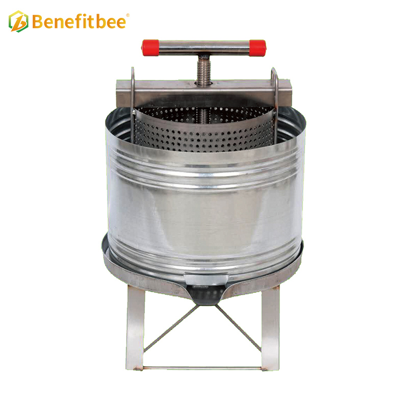 Benefitbee Good Quality SUS201 Honey Beewax Press With Splash Collar For Wholesale Price ZS01-2