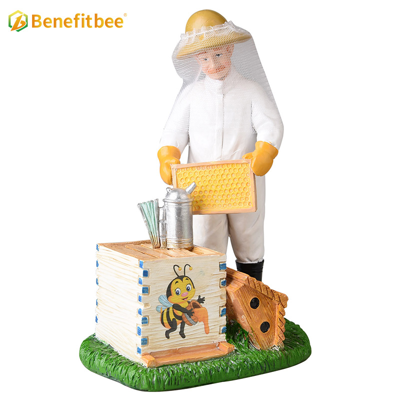 Benefitbee Resin Craftwork Customized 3D Bee Resin Craftwork for Sell RC001-6