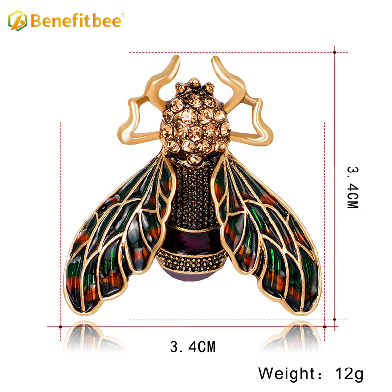 Benefitbee new fashion bee brooch pin crystal bee brooch AG080
