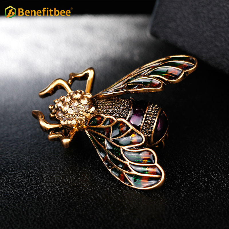 Benefitbee new fashion bee brooch pin crystal bee brooch AG080