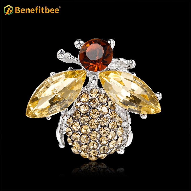 new fashion bee brooch pin crystal bee brooch Benefitbee AG015