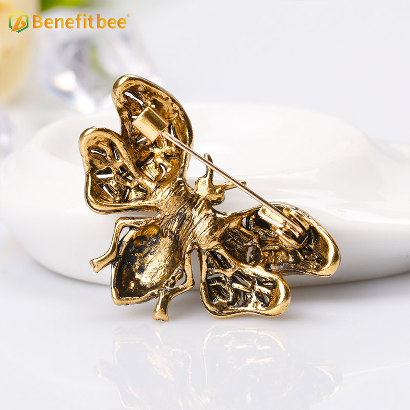 Benefitbee new fashion bee brooch pin crystal bee brooch AG009