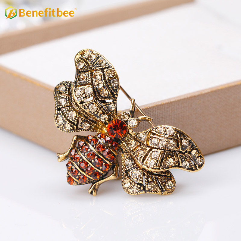 Benefitbee new fashion bee brooch pin crystal bee brooch AG009