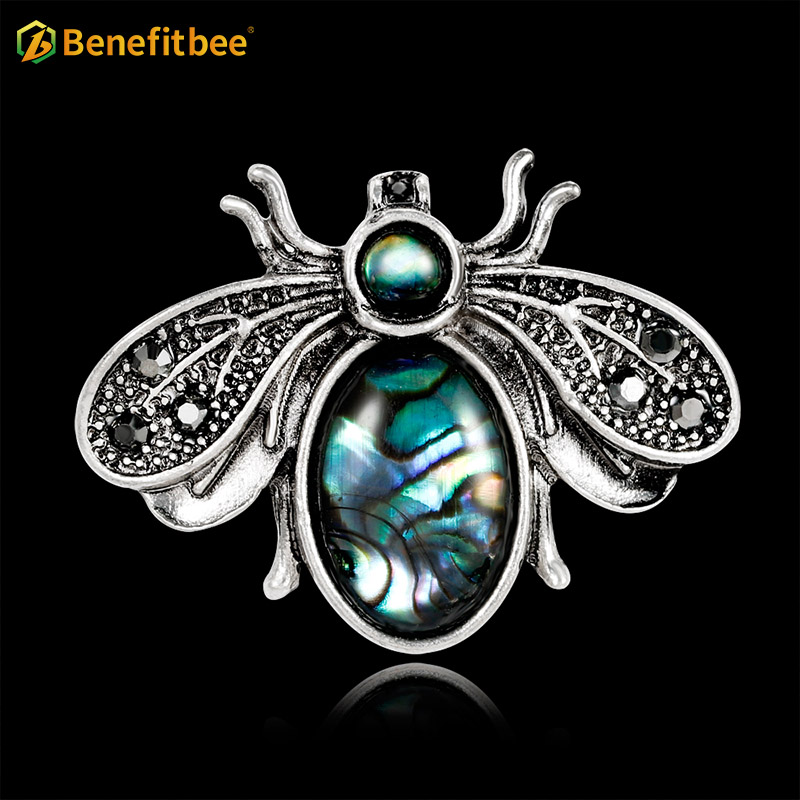 Benefitbee new fashion bee brooch pin crystal vintage bee brooch AG062