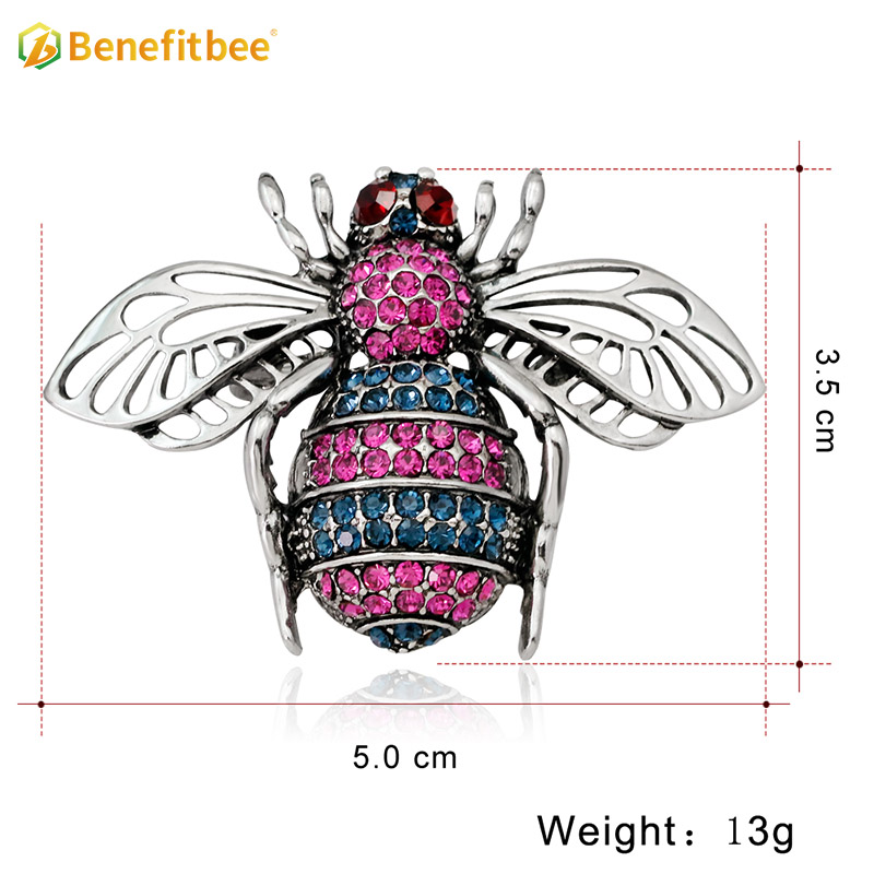 Benefitbee crystal bee brooch popular bee brooch pin AG130