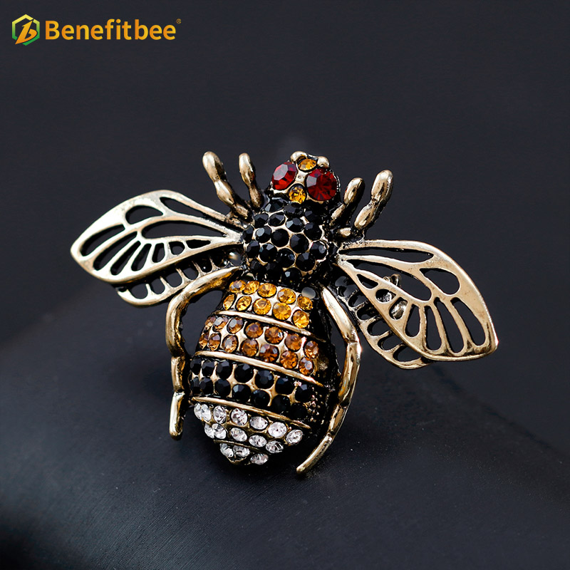 Benefitbee crystal bee brooch popular bee brooch pin AG130