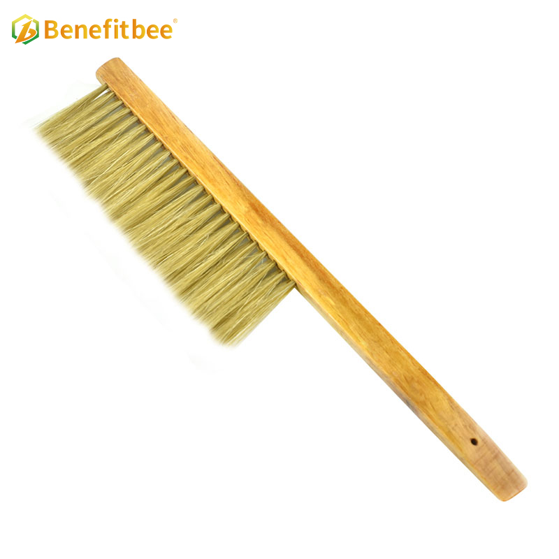 Beekeeping Equitment One Bristles Rows Wooden Handle Bee Brushes For Beekeeping Supplies BR05