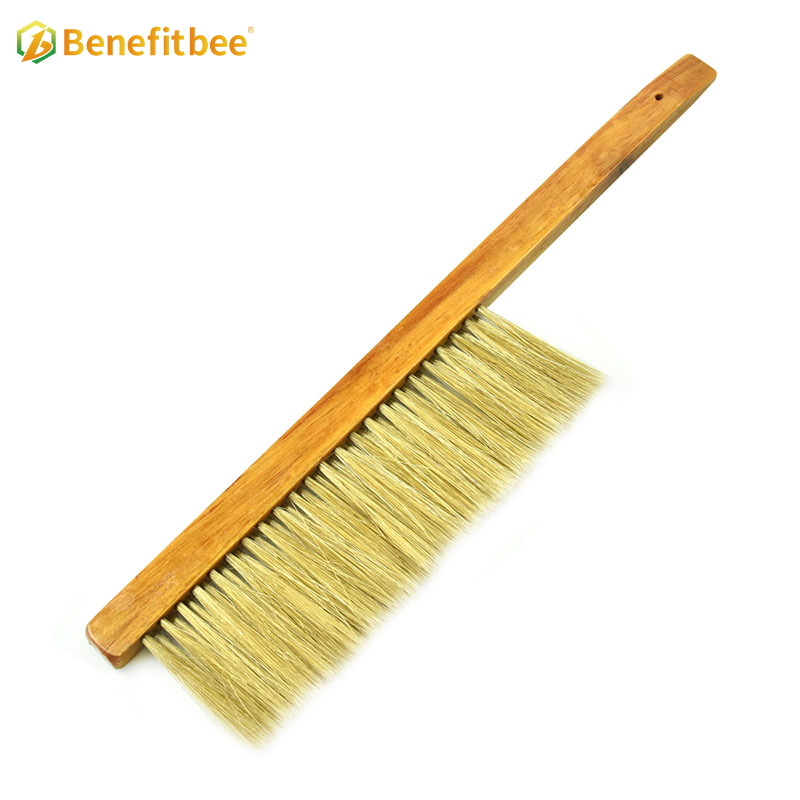 Beekeeping Equitment Double rows bristles Wooden Handle Bee Brushes For Beekeeping Supplies
