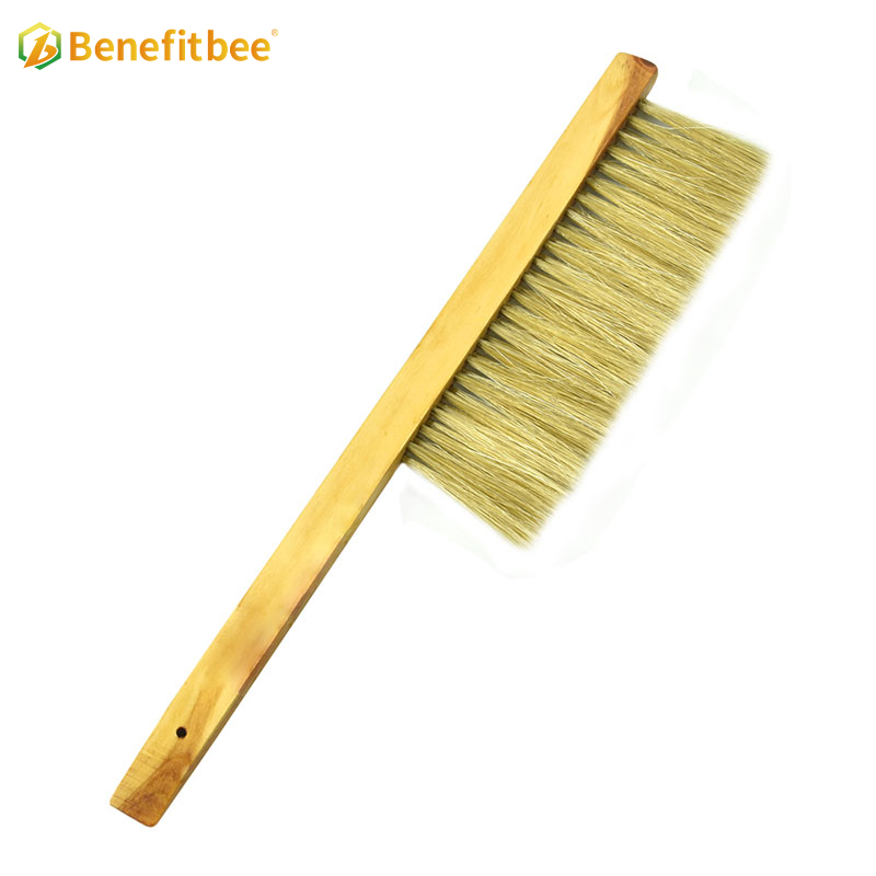 Beekeeping Equitment Double rows bristles Wooden Handle Bee Brushes For Beekeeping Supplies