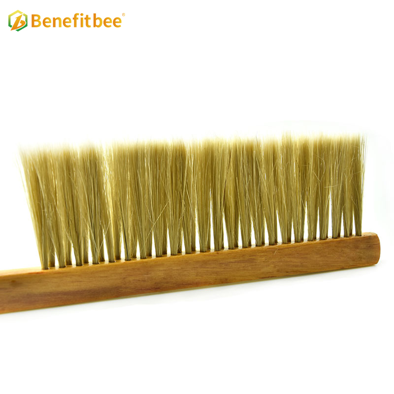 Beekeeping Equitment Double rows bristles Wooden Handle Bee Brushes For Beekeeping Supplies