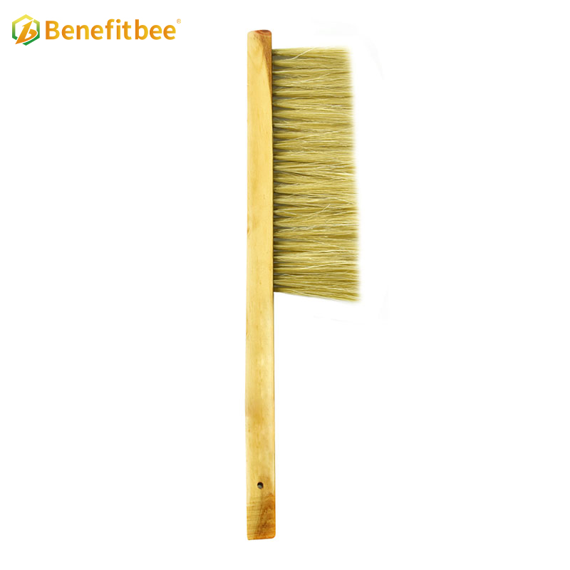 Beekeeping Equitment Double rows bristles Wooden Handle Bee Brushes For Beekeeping Supplies