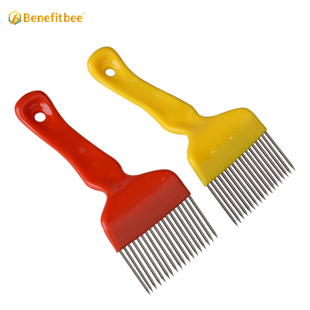 Beekeeping Equipment Tools Stainless Steel honey 18pin Straight Bent Needle Uncapping Fork