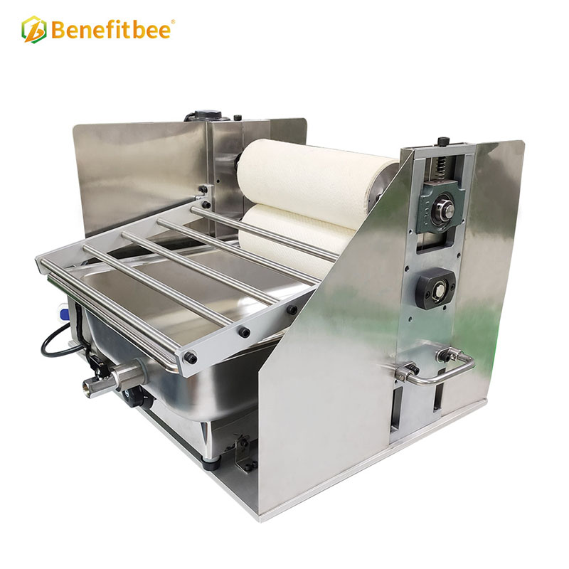 Beekeeping equipment beehive plastic foundation wax roller machine