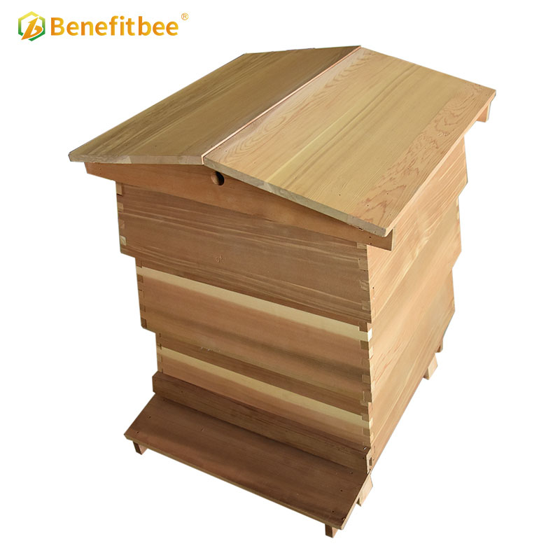 UK style beehive 10 frames red cedar bee hive kit beekeeping hives
