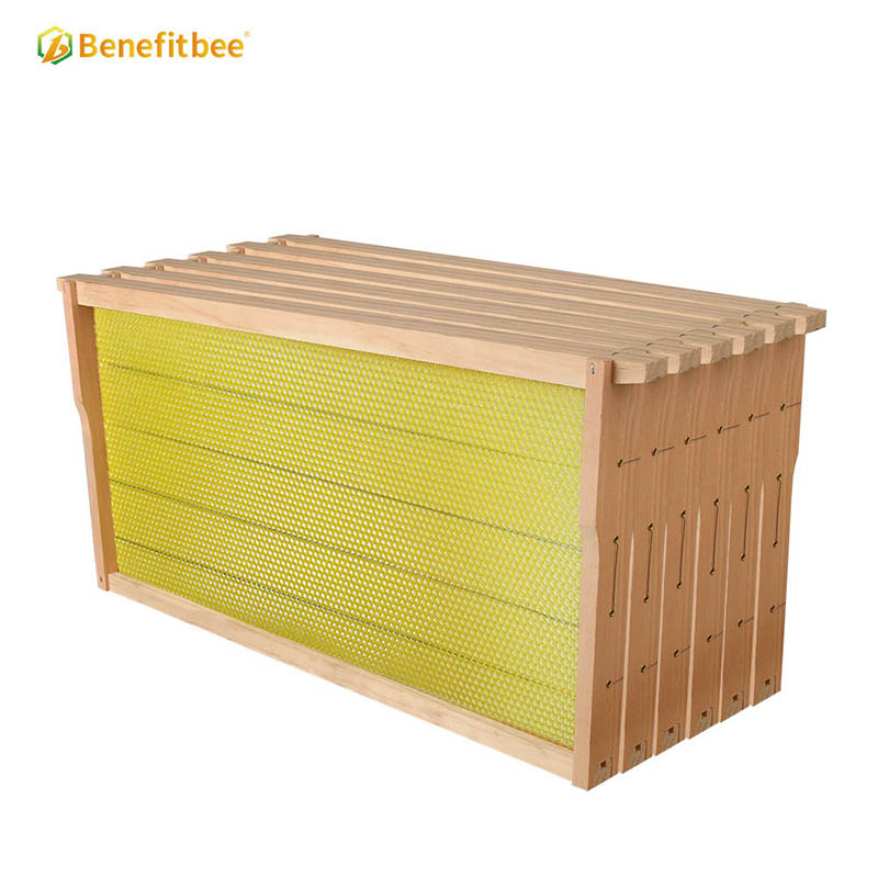 Beekeeping Langstroth wooden beehive frame wired frame with beeswax