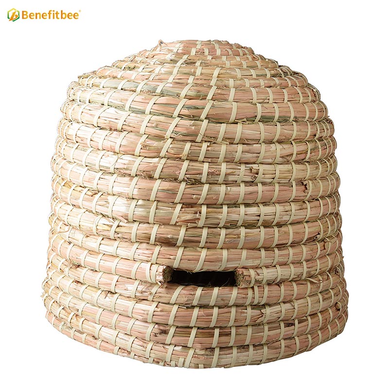 Beekeeping tools skep straw beehive queen bee cage