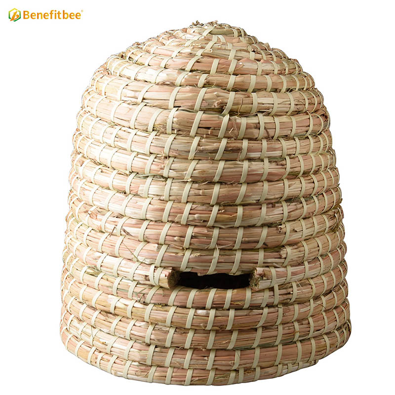 Beekeeping tools skep straw beehive queen bee cage