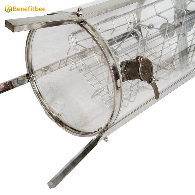 Beekeeping honey 3 frames manual transparent plastic honey extractor