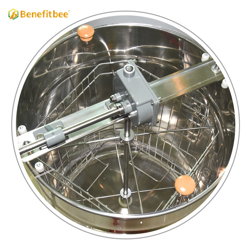 Beekeeping gear box with brake function steering handle manual honey extractor