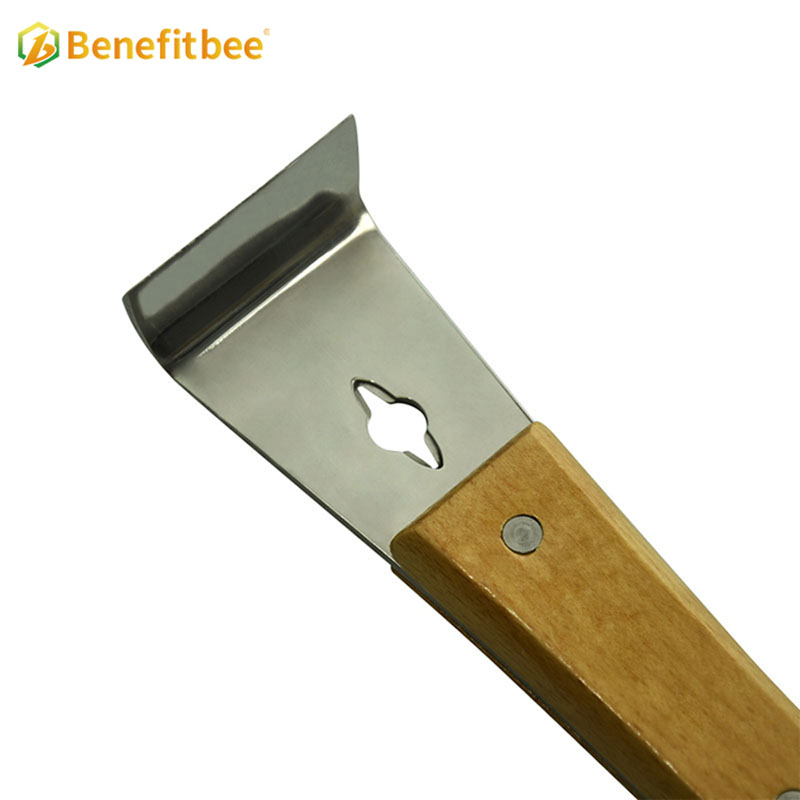 Multifunction Beehive Tool Wooden Handle Hive Scraper