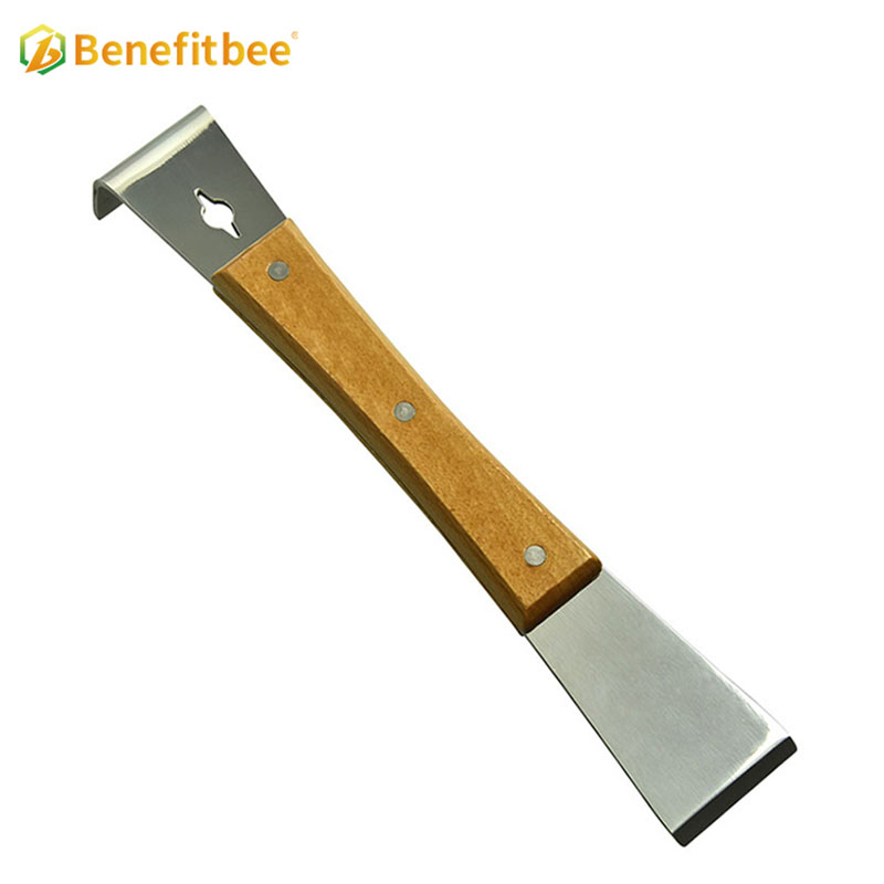 Multifunction Beehive Tool Wooden Handle Hive Scraper
