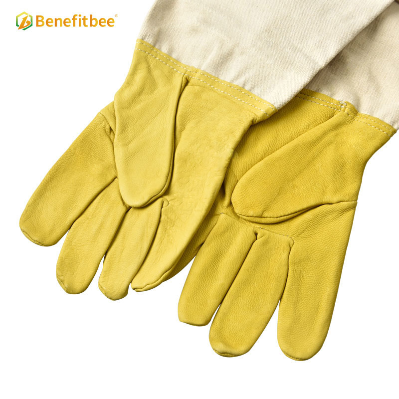 Golden Sheepskin Gloves Beekeeping Gloves For Beekepe