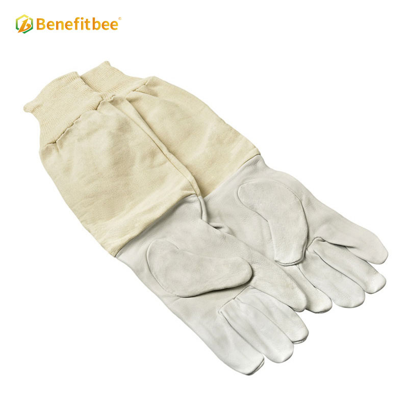 Made in China 100% sheepskin beekeeping gloves for beekeeping