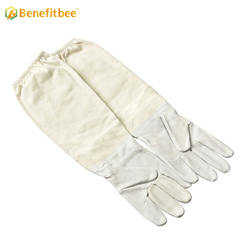 Beekeeping equitment white canves beekeeper use protestive gloves for profeessional