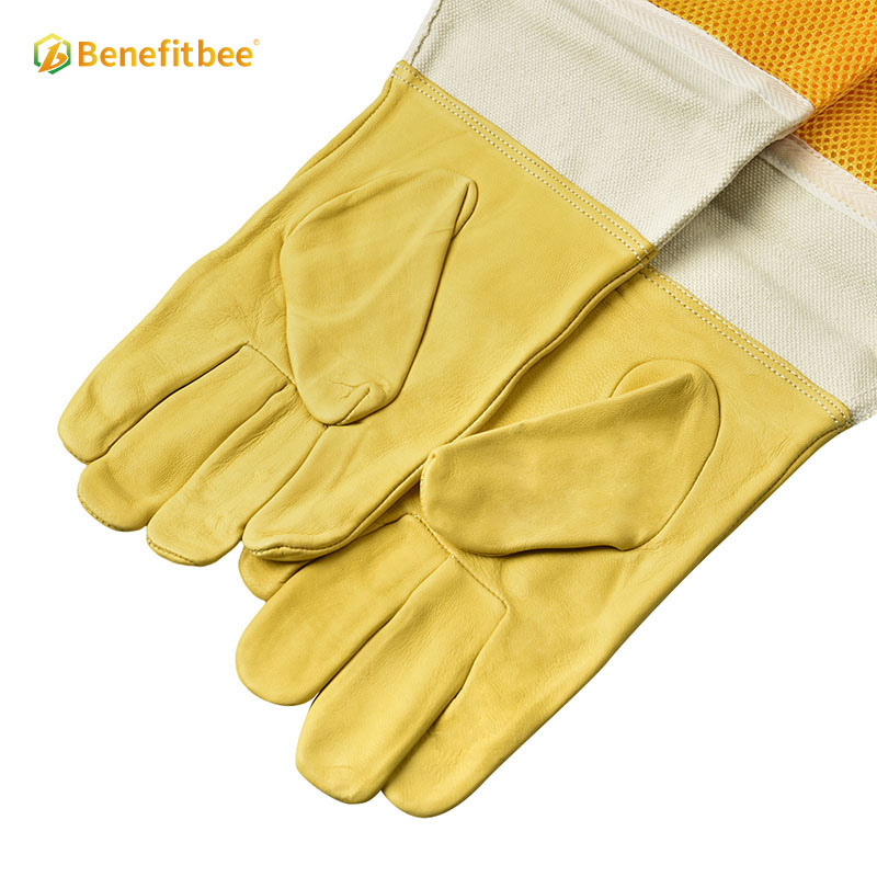 Hight quality beekeeping supplies gloves breathable mesh bee gloves