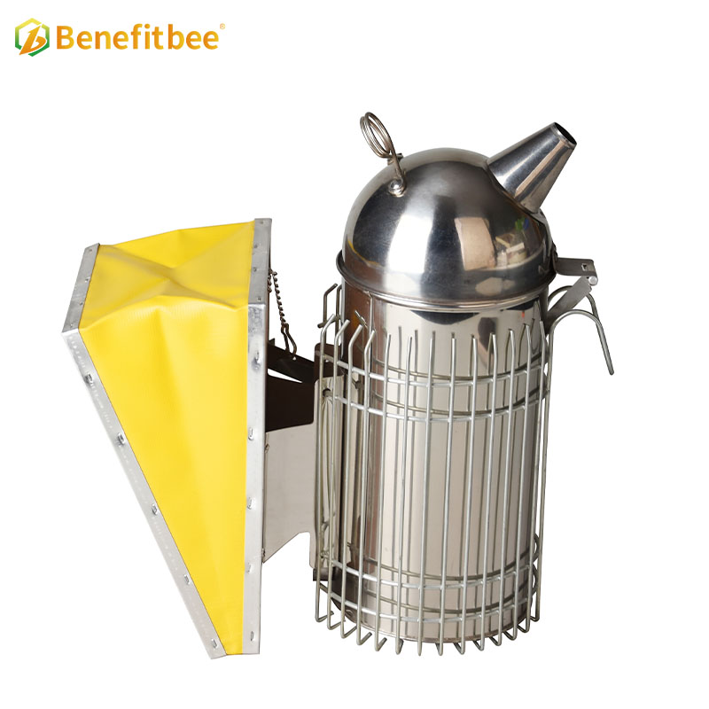 Benefitbee Eco-friendly Degradable Leather Beekeeping Equitment Stainless Steel Bee Smoker