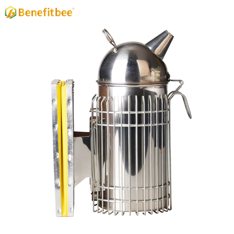Benefitbee Eco-friendly Degradable Leather Beekeeping Equitment Stainless Steel Bee Smoker