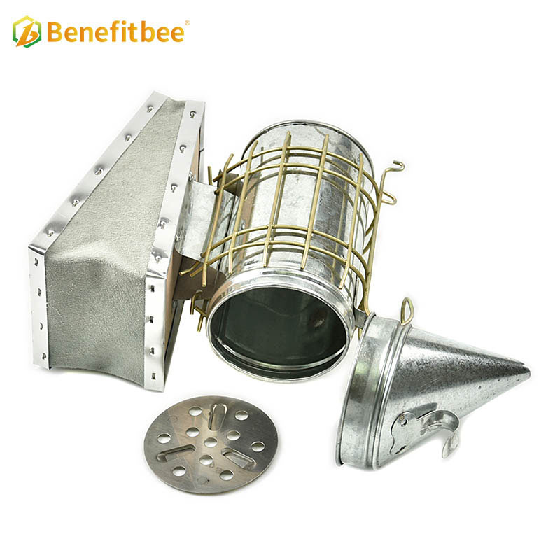 Galvanized stainless steel beekeeping bee smoker for beekeeper