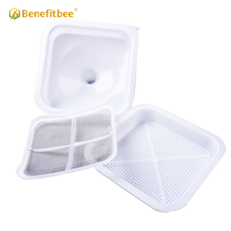 Beekeeping equipment double plastic strainer filtering
